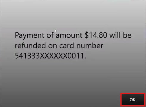 Payment device message reading 